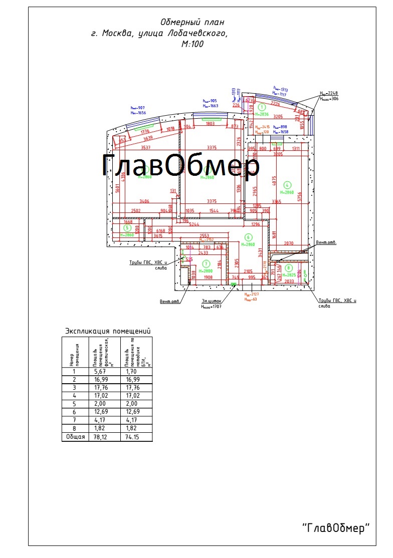 Фасадная геодезическая съемка фасадов зданий