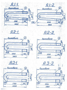 Анкера А1-1 , А1-2, А2-1 ,А2-2 ,А3-1 ,А3-2